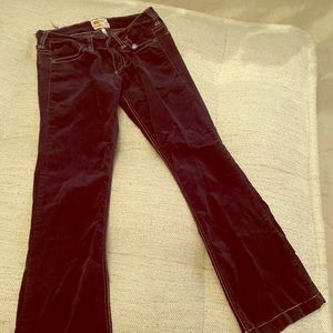 Velvet navy bootcut and flare by Twill Twenty-two